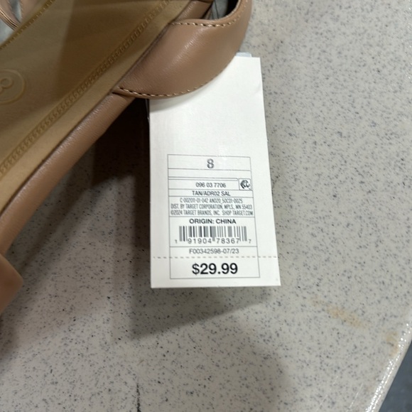 Women’s a new day strapy heels with memory foam - Picture 6 of 6